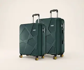 Cabin Pentagon Pro 8 Wheels Set of 2(+ Medium)Trolley Bags,Hard Case Polypropylene, 360 Wheeling Luggage for Men & Women, Suitcase for Travel, Trolle