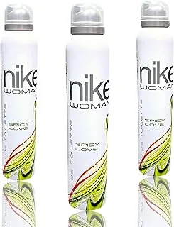 Nike Spicy Love Deodorant for Women Pack of 3 * 200ml, Combo Deo Pack, Deodorants for Women Combo