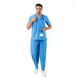 Scrub Suit - Classic V-Neck Healthcare Uniform Set | Premium Blend for Comfort and Durability | Ideal for Doctors, Nurses, and Hospital Staff