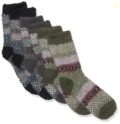 Fort Collins Women's Socks, SCH001-AL2, Olive/Black/Grey, Free Size