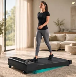 Fitkit by Cult Walking Pad Neo (BLDC 3.5HP Peak Power) Compact Under Desk Motorised Treadmill | Max Weight: 120kg | LED Display & 2-Level Inclination