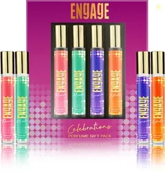 Engage Gift Set Celebrations Perfume Spray, Long Lasting Wedding Hamper by ITC (25mlx4) Perfume  -  100 ml (For Women)