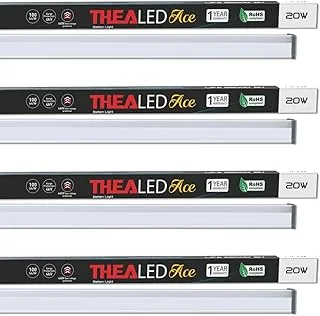 20W TheaLED Ace LED Batten, 20W Tube light for Living Room & Bedroom, Energy Efficient Batten for Home, 6500K Cool Day Light Batten (Pack of 4)