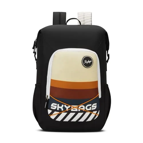 Skybags Yolo 35L Laptop Backpack (17"), 2 Compartments | Front & Side Pockets, Padded Backpanel, Premium Polyester, Collage / Office/ Casual Bag, Unis