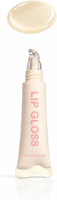 Korean Crystal Glass Shine Lip Gloss | Moisturizing Kawaii Cute Tube | Strawberry, Honey & Jojoba Oil Infused Hydrating Lip Gloss | Non-Sticky Glossy
