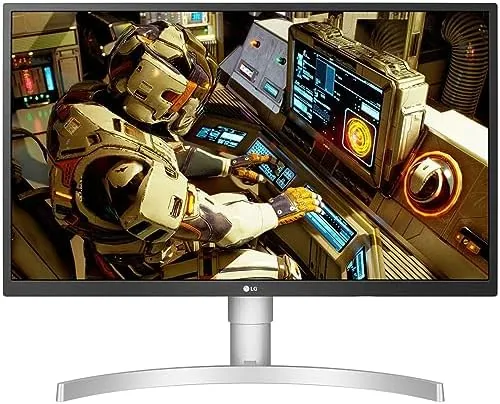 LG 69 cm/27 inches LCD 4K-UHD 3840 x 2160 Pixels HDR 10 Monitor with IPS Panel for Designing, Radeon FreeSync, Height/Pivot/Tilt Adjustable Stand,