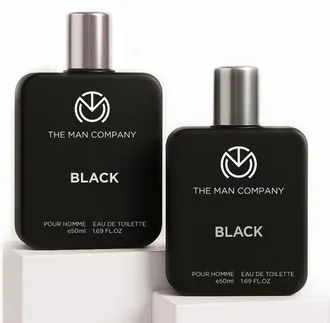 THE MAN COMPANY Black EDT Perfume For Men (Pack of 2, 50ml each) Long Lasting Perfume Body Spray Eau de Toilette  -  100 ml (For Men)