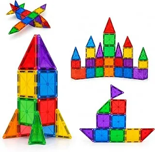 Lifelong Tiles Building Blocks 16 Pcs for Kids 28 Years | Colourful Magnetic Tiles Set, 3D STEM Learning & Brain Development Toy | BPA Free Creative