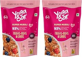 Fruit and Nut Muesli 1kg | Muesli with 93% Whole Grains + Dried Fruits+ Nuts and Seeds | Wholegrains, No Added Preservatives