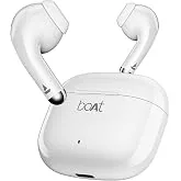 boAt Airdopes 101v2, 35H Battery, ENx Tech, 13mm Drivers, ASAP Charge, Flex-Fit Ear Tips,Stream Ad Free Music via App Support, Bluetooth Earbuds, TWS