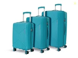 by American Tourister Savvy|Trolley Bag Set of 3 (55+70+80 cms) for Travel| Hard Case Polypropylene (PP) Suitcase|360 8-Wheel Spinner Luggage Trolley