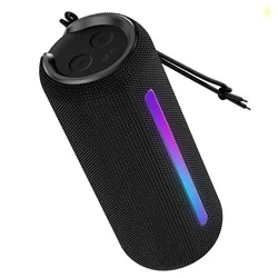 boAt Stone Spinx Pro Bluetooth Speaker with 20 W RMS Sound Up to 8 hrs of Playtime, BTv5.0, Built-in Mic, RGB LEDs, TWS Feature, TF Card, AUX Port & USB Type-C Port(Midnight Black)