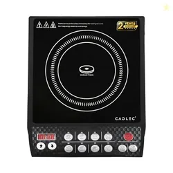 CADLEC CookFusion_5 2000W Induction Cooktop for Home & Kitchen | Powerful Performance, 7 Cooking Modes, LED Display, Auto Shut-Off & Overheat Protecti