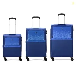 Drift Set of 3 Soft Case (S+M+L) Trolley Bags, Blue