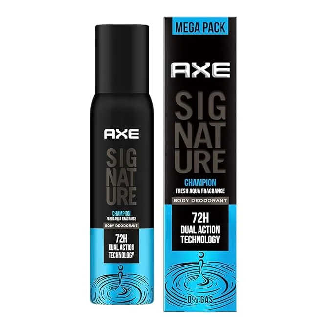 AXE Signature Champion Deodorant Long Lasting No Gas Body Perfume For Men 200 Ml