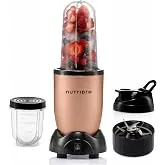 NutriPro Juicer Mixer Grinder - Smoothie Maker - 500 Watts (2 Jars, Gold)