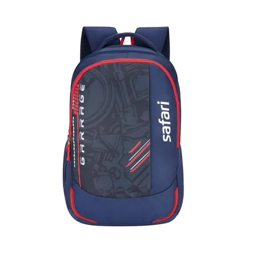 Safari Torque 37L Casual Printed Backpack, 3 compartments, bottle holder, Front pocket, school bag for boys and girls, college bag, office bag, travel