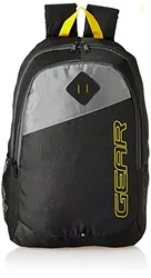 21 Ltrs Black Grey Casual Backpack (MDBKPECO50104)