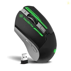 FRONTECH Neo Strike Wireless Gaming Mouse with 3200DPI, Comfortable & Ergonomic Design, RGB LED Lights, 6 Buttons, in-Built Rechargeable Battery, Powe