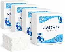 Careswipe Paper Napkins for Home 400 Sheets | Soft & Absorbent Tissue Paper Napkin for Office, Restaurants, Travel & Daily Use | 100 Sheets x 4 Packs