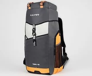Trail 3 25"/45L Extra Large Water Resistant 4 Compartment Rucksack/Travel Bag/For Unisex(Yellow-Grey)