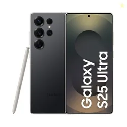 Samsung Galaxy S25 Ultra 5G AI Smartphone (Titanium Black 12GB RAM, 256GB Storage), 200MP Camera, 5000mAh Ultra Long Battery, QHD+ Dynamic AMOLED 2X, Galaxy AI, Knox Security, S Pen Included
