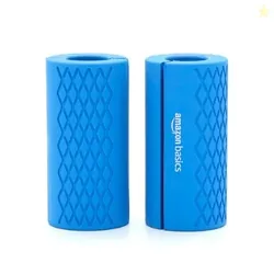 Amazon Basics Thick Dumbbell & Barbell Grips | Medium | Blue