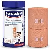 Hansaplast Soft Cotton Crepe Bandage For Pain Relief |10Cm X 4Mtr, Skin-Friendly | Crepe Bandage For Hands, Legs And Ankle Support | Provides Warmth A