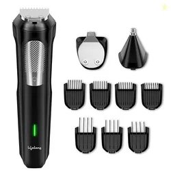 Trimmer for Men All in One|Trimmer Men Beard| Full Body Groomer for Man, Grooming Kit for Hair, Nose, Ear, Private Parts|Shaving Machine with 7Combs,