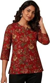 Women's Rayon Printed Designer Ethnic Stylish Short Kurti Top for Office Wear, Casual Daily Office Wear