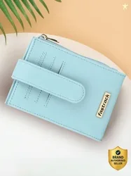 Fastrack Women Casual Blue Artificial Leather Wallet - Regular Size (7 Card Slots)