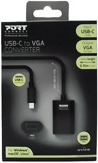 Port Designs Type C to VGA Adapter