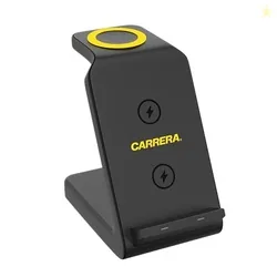 Carrera 22.5W Magnetic 3 in 1 Wireless Charger Stand CWC-234, 15W Fast Charging for Phone, 5W for Earbud, 2.5W for Watch, Type C Cable Included, Multi