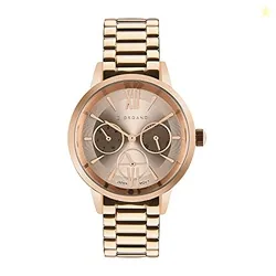 Rose Gold Dial Analog Watch for Women