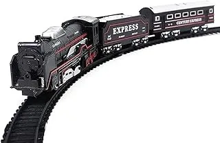Classic Electric Style Toy Train Set with Track | Century Express Battery Operated Model Train | Kids Railway Play Set & Gift Item (Battery Not Includ