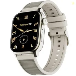 Fire-Boltt Rise Force Smart Watch 1.85 Display, NylonFluoroelastomer Hybrid Strap, Rotating Crown, Bluetooth Calling, Dual Button Control, Metal Bod