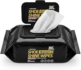 Shoe Cleaning Wipes (80 PCS)  Instant Sneaker Cleaner Wipes for Shoes, White Shoes, Sports Shoes & Leather Footwear, Portable Stain Remover, Quick Cl