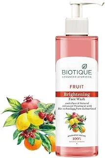 Fruit Brightening Face Wash| Ayurvedic and Organically Pure| Advanced Swiss Technology |100% Botanical Extracts| Suitable for All Skin Types | 200mL