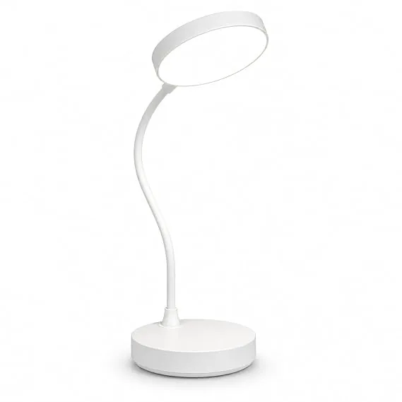 LED Study Table Lamp | Flexible Desk Lamp with Soft White Eye Care Light | Touch Control Reading Lamp with Phone Holder | Adjustable Gooseneck Lamp fo