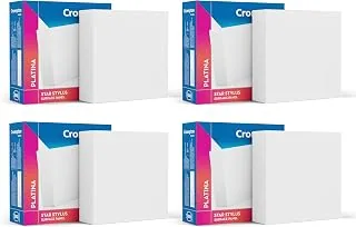 Crompton Platina Star Stylus Surface Panel 6W Square Warm White | Pack of 4 | No False Ceiling Required, Outer Dimension: 90 mm | Surface Mount | for