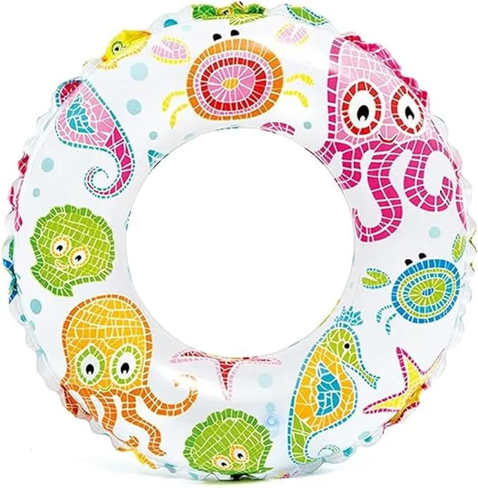 Swim Tube for Kids Adults, Swim Rings Swimming Pool Float Tube Cute Round Swimming Tube Water Fun Beach Pool Toys for Summer Party(2-7Year)(20 inch Tu