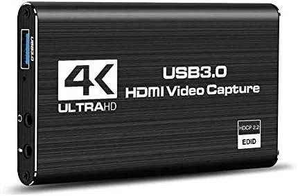 Tobo Video Capture Card HDMI Audio Game Capture Card, USB 3.0 4K Stream and Record in 1080P 60fps Portable Video Converter for Game Streaming Live Bro