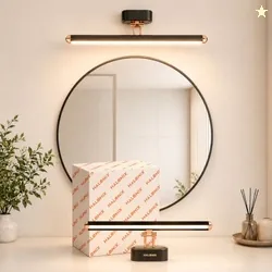 Halonix Signia 6W 3-in-1 Color Changing Mirror Light/Picture Light | Adjustable Color (Warm White Natural White & Cool White) | Vanity Light | Decorative Mirror Light for Bathroom, Dressing Area |