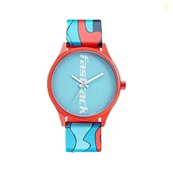Fastrack Topicals Quartz Analog Blue Dial Silicone Strap Unisex Watch-68031AP08