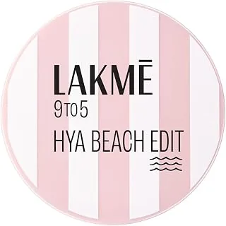 Lakme 9to5 Hya Matte, Beach Edit Cushion Foundation, C 300-Cool Cinnamon, Matte Finish, Buildable Coverage, SPF 40, 12 gm
