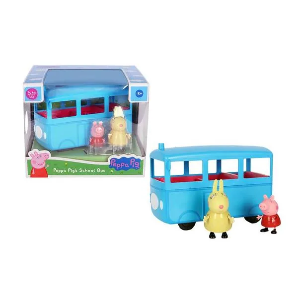 Peppa Pig Peppa's School Bus with Sound Effects, Preschool Toys for Unisex Aged 3+ (Multicolor)