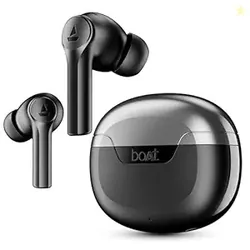 boAt Airdopes 300, Cinematic Spatial Audio, 50HRS Battery, 4Mic AI ENx, Fast Charge, App Support, Low Latency, IPX4, v5.3 Bluetooth Earbuds, TWS Ear B