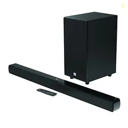 JBL Cinema SB190 Deep Bass, Dolby Atmos Soundbar with Wireless Subwoofer for Extra Deep Bass, 2.1 Channel with Remote, Sound Mode for Voice Clarity,