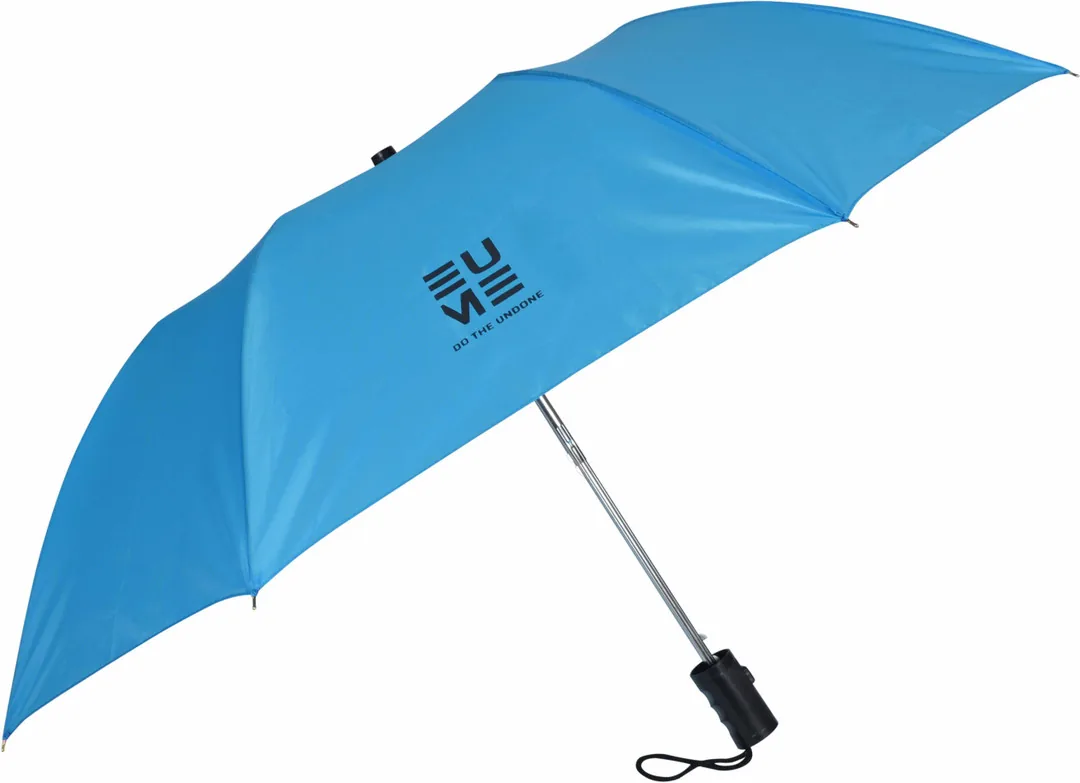 EUME Leatrix 21 Inch 2 Fold Auto-Open Umbrella Blue, Black