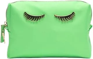 Colorbar Polyester Lips & Lashes Casual (Small Pouch) - Neon Green